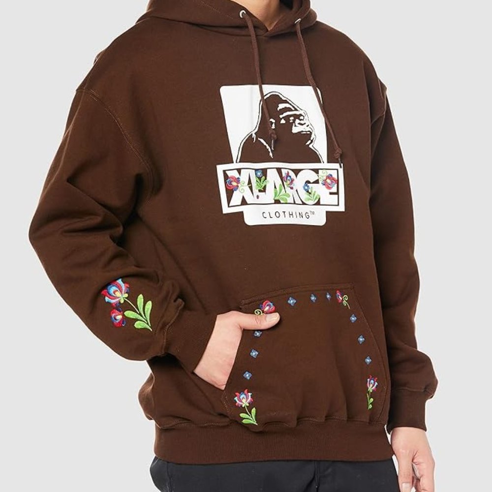 NWT - XLARGE (JAPAN} - FLOWER OG PULLOVER HOODED SWEAT - Size Small